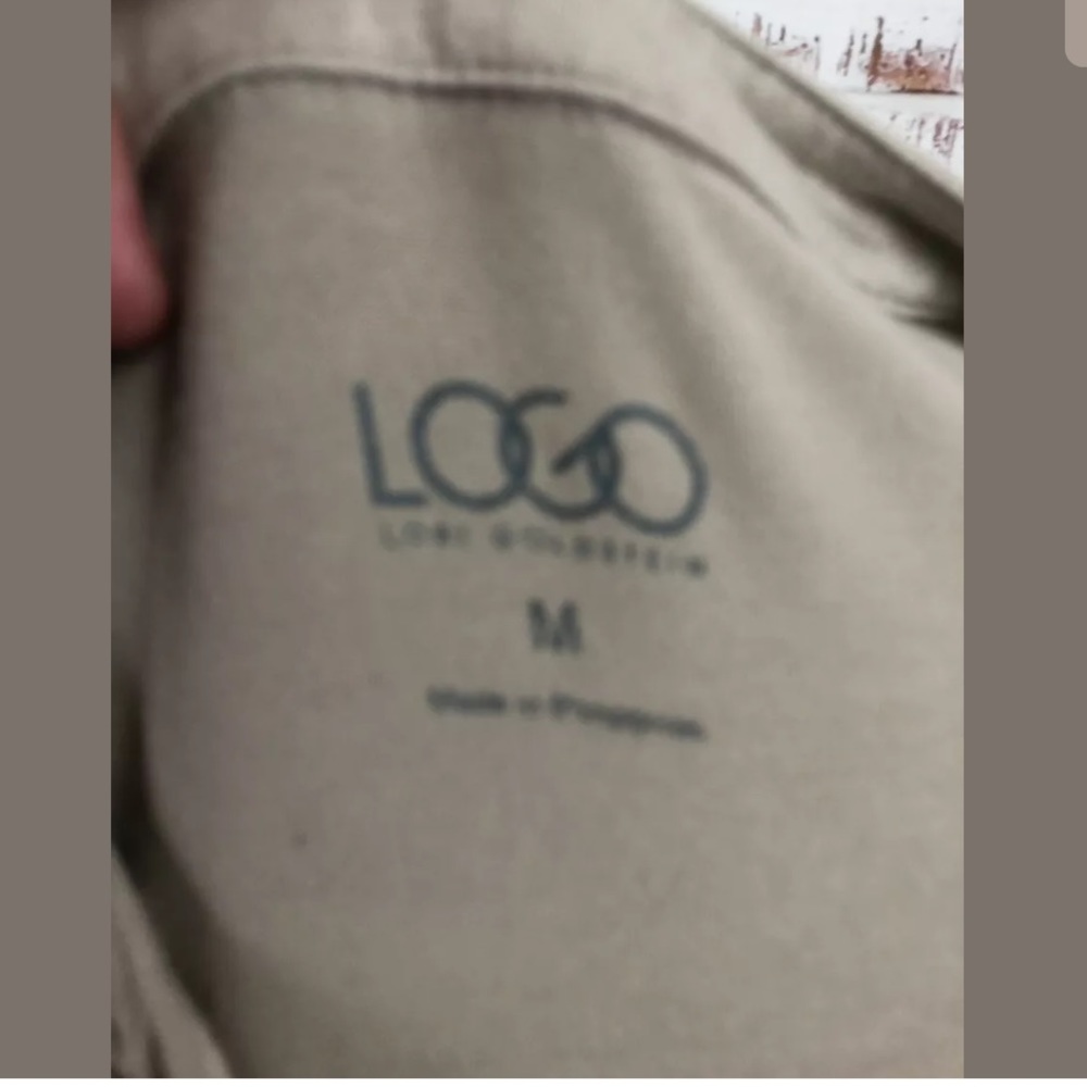 LOGO By Lori Goldstein Sleeveless Henley Knit Top - Picture 6 of 7